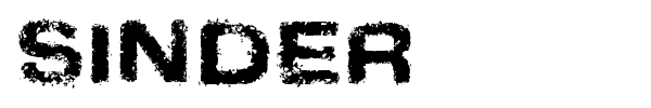 Sinder font preview